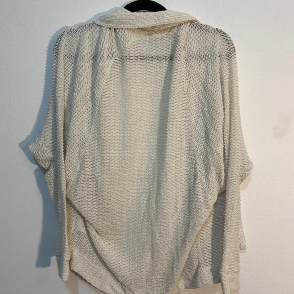 UO white flowy cardigan